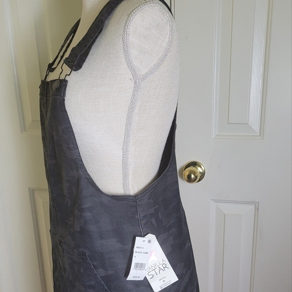 NWT Vanilla Star Women Juniors' Cotton Camo Denim Skirtall Black Gray Size 9 $49 - Picture 6 of 10